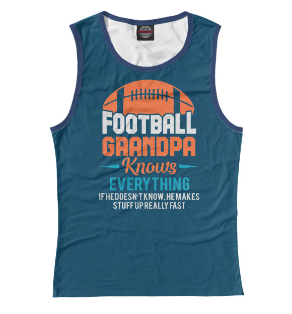 Майка American Football Grandpa для девочек 