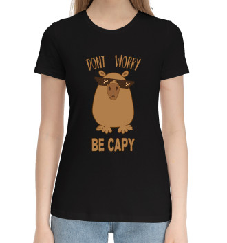 Женская Хлопковая футболка Be capy