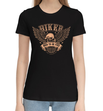 Хлопковая футболка Biker