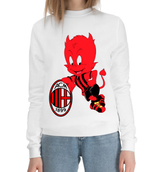 Женский Хлопковый свитшот AC Milan