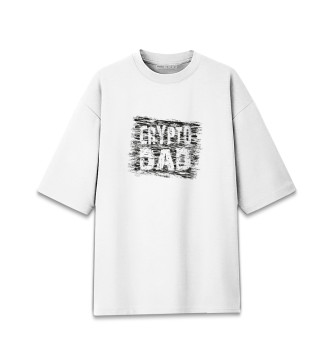 Хлопковая футболка оверсайз Crypto Dad