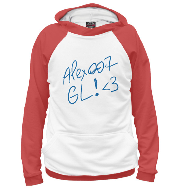 Худи ALEX007: GL (red) для девочек 