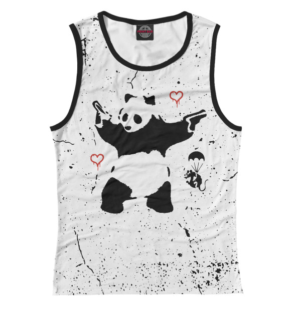 Майка Banksy Бэнкси панда для девочек 