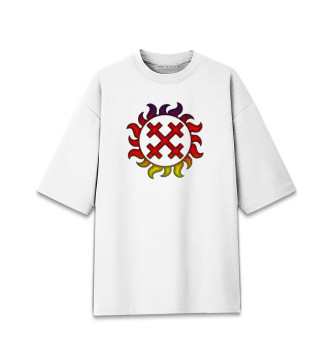 Женская Хлопковая футболка оверсайз Символ Богини Мары