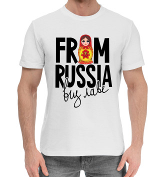 Хлопковая футболка From Russia виз Лаве