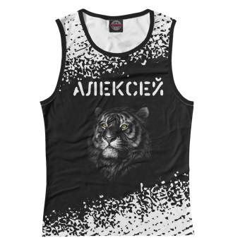Майка для девочек Алексей - Тигр