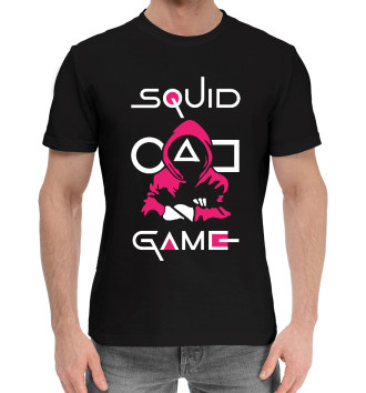 Мужская Хлопковая футболка Squid game: guard-killer