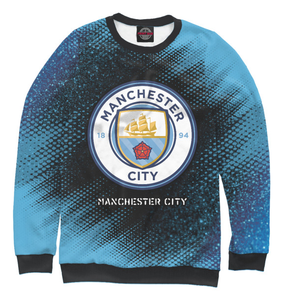Свитшот Манчестер Сити blue для мальчиков 