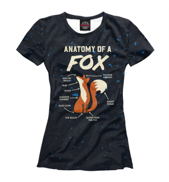 Футболка для девочек Anatomy Of A Fox