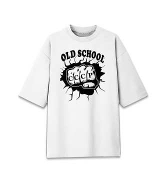 Хлопковая футболка оверсайз Old School