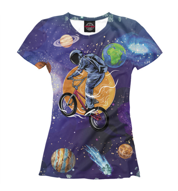 Футболка Space bicycle для девочек 