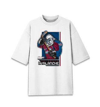 Хлопковая футболка оверсайз Colorado Avalanche