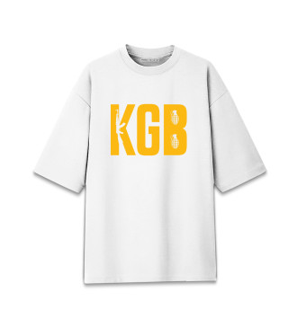 Женская Хлопковая футболка оверсайз KGB