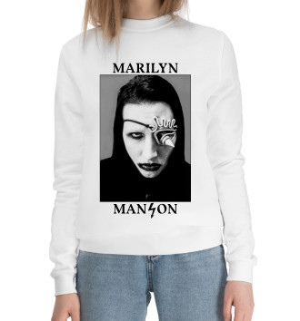 Женский Хлопковый свитшот Marilyn Manson Antichrist