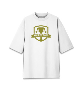 Мужская Хлопковая футболка оверсайз Volleyball Cup