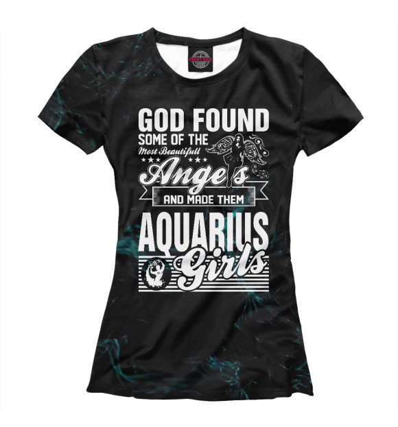 Футболка God Found Angels Aquarius для девочек 